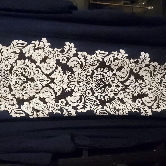 Onque Casual top size 3x color Navy and white - Picture 2 of 4